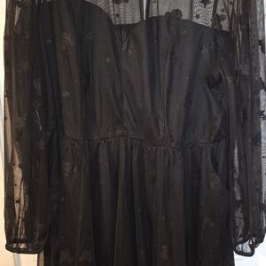 Disney Black Long Sleeve Dress